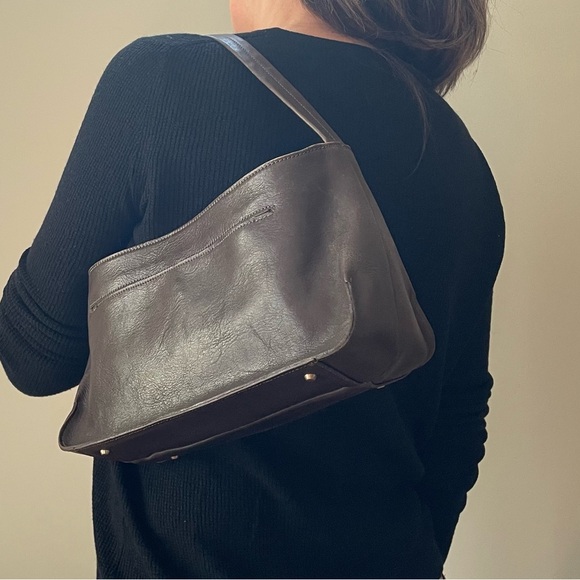 Margaret Howell Handbags - 🇬🇧🇯🇵Y2K Margaret Howell Idea Japan Dark Chocolate Leather Minimalist Bag 13 x 6